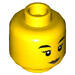 LEGO Amarillo Daisy Kaboom Minifigure Cabeza (Perno sólido empotrado) (3626 / 66174)