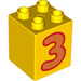 LEGO Duplo Ladrillo 2 x 2 x 2 con 3 (13165 / 31110)