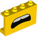 LEGO Amarillo Panel 1 x 4 x 2 con Worried open mouth (14718 / 68377)