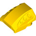 LEGO Amarillo Pendiente 1 x 2 x 2 Curvo con Dimples (44675)