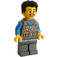 LEGO Adventurer con Negro Cabello corto y Bebé Carrier Minifigura