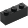 LEGO Negro Ladrillo 1 x 3 (3622 / 45505)