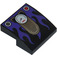 LEGO Con pendiente 2 x 2 Curvo con Speedometer y Morado Flames (15068 / 29133)