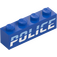 LEGO Ladrillo 1 x 4 con Slanted 'Policía' logo (1414 / 3010)