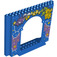 LEGO Panel 4 x 16 x 10 con Gate Agujero con Teddy Bears, Estrellas y Morado Clouds (15626 / 50142)