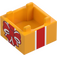 LEGO Caja 2 x 2 con Rojo Raya con Arco (2821 / 103839)