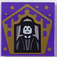 LEGO Morado oscuro Plana 2 x 2 con Chocolate Rana Carta Severus Snape con ranura (3068)