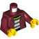 LEGO Rojo oscuro Daisy Kaboom con Amarillo Manos Minifigura Torso (973 / 76382)