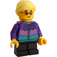 LEGO Chica con Dark Morado Chaqueta Minifigura