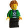 LEGO Hiker con Verde Chaqueta y Spiky Pelo Minifigura