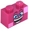 LEGO Magenta Ladrillo 1 x 2 con Queen Watevra Wa'Nabi Grande Cara con tubo inferior (3004 / 47848)