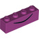 LEGO Magenta Ladrillo 1 x 4 con Negro Line (3010 / 52093)