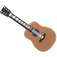 LEGO Carne oscura medio Guitar con Plateado Strings con Negro Neck (27989)