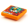 LEGO Naranja Plana 2 x 2 con Cangrejo Attack print con ranura (3068)