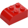 LEGO Rojo Con pendiente Ladrillo 2 x 3 con Parte superior curva (6215)