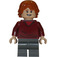 LEGO Ron Weasley con Rojo oscuro Jersey y Gris Piernas Minifigura