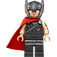 LEGO Thor con Pearl Dark Gris Traje con Casco y Capa Minifigura