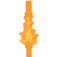 LEGO Naranja transparente Flames con Barra en Both Ends