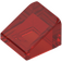 LEGO Rojo transparente Con pendiente 1 x 1 (31°) (50746 / 54200)