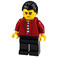 LEGO Vito con Negro Corto Peinado Pelo y Striped Tie Minifigura