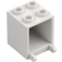 LEGO Blanco Contenedor 2 x 2 x 2 con espigas huecas (4345 / 30060)