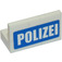 LEGO Panel 1 x 2 x 1 con Polizei Pegatina con esquinas cuadradas (4865)