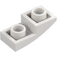 LEGO Blanco Con pendiente 1 x 2 Curvo Invertido (24201)