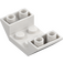 LEGO Blanco Con pendiente 2 x 4 (45°) Doble Invertido con Open Centro (4871)