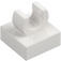 LEGO Blanco Plana 1 x 1 con Clip ("C" elevada) (15712 / 44842)