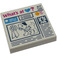 LEGO Blanco Plana 2 x 2 con Heartlake Newspaper - What's At (Corazón)? con ranura (3068 / 21220)