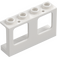 LEGO Blanco Marco de ventana 1 x 4 x 2 con espigas huecas (61345)