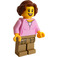 LEGO Mujer con Bright Rosa Camisa Minifigura