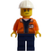 LEGO Worker con Nametag Minifigura