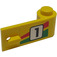 LEGO Puerta 1 x 3 x 1 Derecha con Number 1 Pegatina (3821)