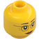 LEGO Amarillo Misako Cabeza con Gafas (Espiga sólida hueca) (3626 / 23694)