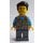 LEGO Adventurer con Negro Cabello corto y Bebé Carrier Minifigura