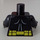 LEGO Negro Batman Torso con Amarillo Oval Crest y Amarillo Correa (76382 / 88585)