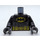 LEGO Negro Batman Torso con Amarillo Oval Crest y Amarillo Correa (76382 / 88585)