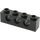 LEGO Negro Ladrillo 1 x 4 con Agujeros (3701)