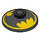 LEGO Negro Dish 2 x 2 con Batman Symbol (4740 / 55056)