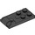 LEGO Negro Bisagra Plato Fondo 2 x 4 con 4 Tachuelas y 3 agujeros de pin (98285)