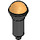 LEGO Negro Microphone con Mitad Gold Parte superior (20274 / 93520)