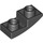 LEGO Negro Pendiente 1 x 2 Curvo Invertido (24201)