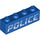 LEGO Azul Ladrillo 1 x 4 con Slanted &#039;Policía&#039; logo (1414 / 3010)