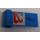 LEGO Azul Puerta 1 x 3 x 1 Izquierda con Rojo Sign (3822)