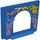 LEGO Azul Panel 4 x 16 x 10 con Gate Agujero con Teddy Bears, Estrellas y Morado Clouds (15626 / 50142)