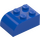 LEGO Azul Con pendiente Ladrillo 2 x 3 con Parte superior curva (6215)