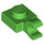 LEGO Verde brillante Plato 1 x 1 con Acortar Horizontal (Clip de &#039;O&#039; abierto grueso) (52738 / 61252)