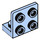 LEGO Azul claro brillante Soporte 1 x 2 - 2 x 2 Arriba (99207)