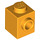 LEGO Naranja claro brillante Ladrillo 1 x 1 con Stud en Uno Lado (87087)